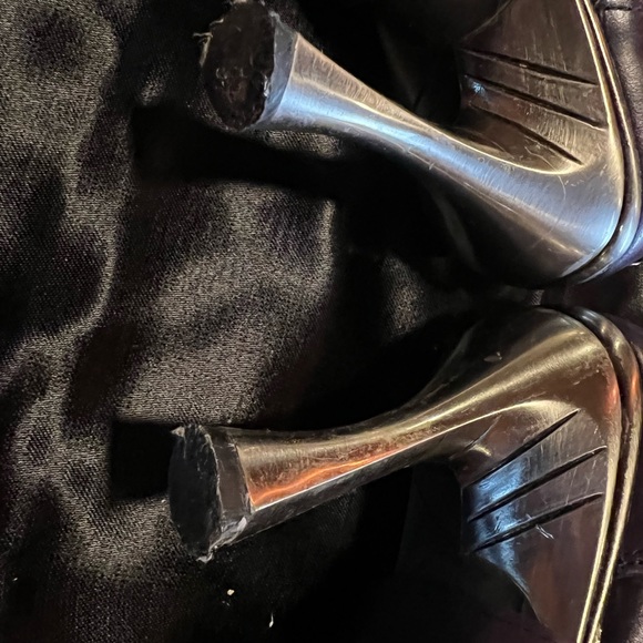 New Rock vintage Malitia size 37 in purple & silver. Leather, zipper inside. - Picture 7 of 8